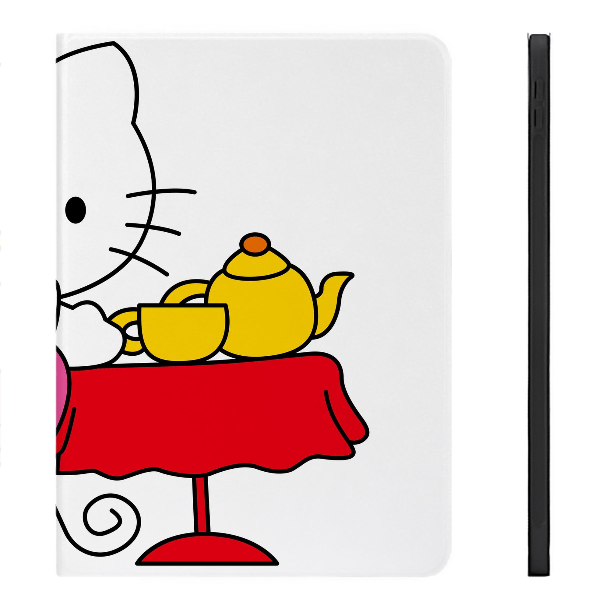 （画像用） Hello Kitty ハローキティ IPadケース ペンホルダー付き ブックスタイルデザイン